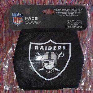 NEW NFL Las Vegas Raiders Reusable Face Cover with Pocket For Filter FOCO